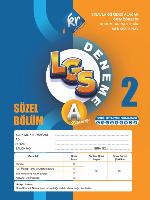 8. Sınıf Deneme Sınavı - A2