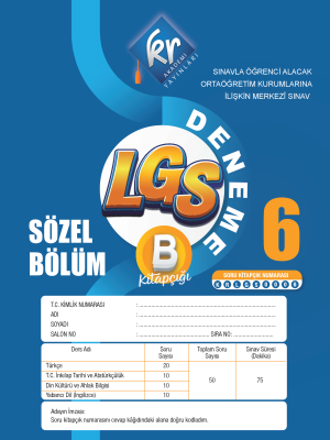 LGS 6. Deneme B - Kitapçığı